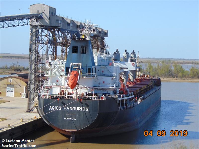 agios fanourios (Bulk Carrier) - IMO 9465368, MMSI 636018062, Call Sign D5NZ7 under the flag of Liberia