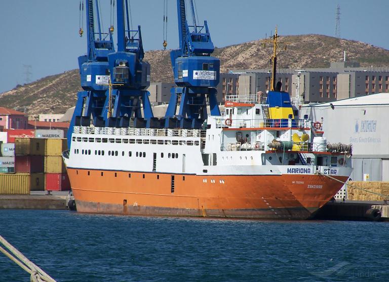 mariona star (Livestock Carrier) - IMO 7222982, MMSI 677015500, Call Sign 5IM255 under the flag of Tanzania