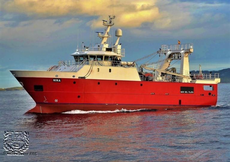 nina (Fishing Vessel) - IMO 9897420, MMSI 701142000, Call Sign LW3803 under the flag of Argentina