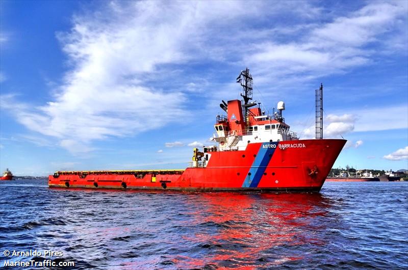astro barracuda (Offshore Tug/Supply Ship) - IMO 9207613, MMSI 710000140, Call Sign PPOL under the flag of Brazil