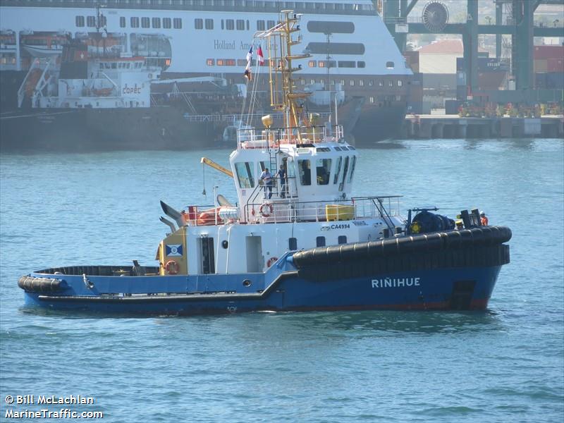 rinihue (Tug) - IMO 9740691, MMSI 725001278, Call Sign CA4994 under the flag of Chile