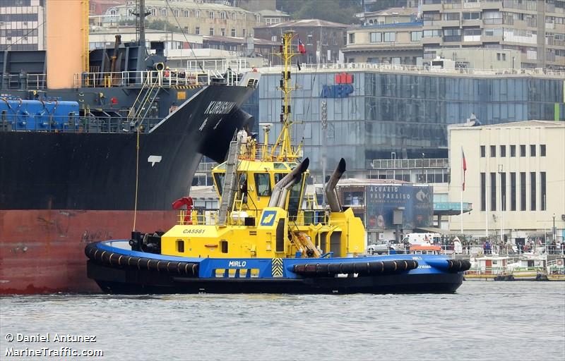 mirlo (Tug) - IMO 9684809, MMSI 725001541, Call Sign CA5561 under the flag of Chile