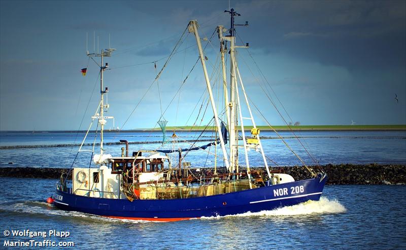 erika (Fishing vessel) - IMO , MMSI 211484000, Call Sign DCHU under the flag of Germany