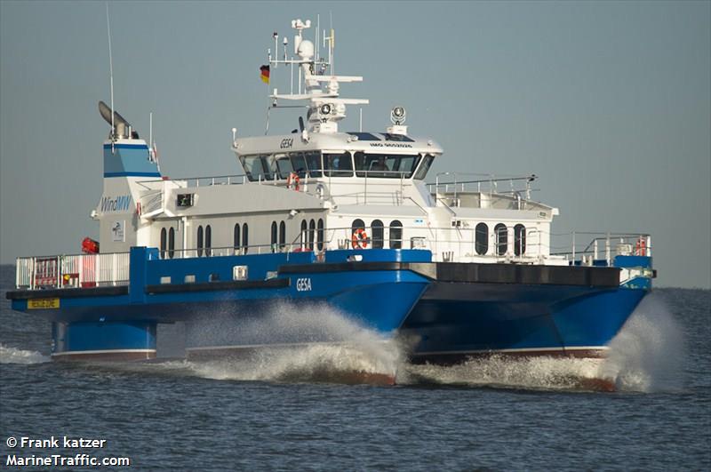 gesa (Crew Boat) - IMO 9652026, MMSI 212394000, Call Sign 5BTF3 under the flag of Cyprus