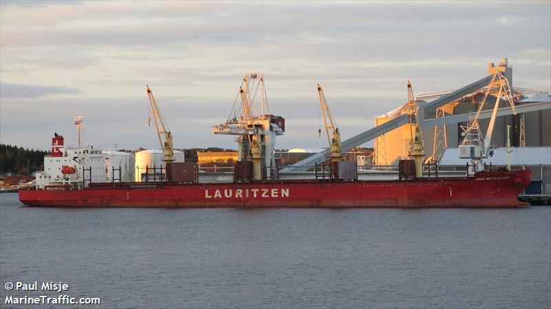 anne mette bulker (Bulk Carrier) - IMO 9544152, MMSI 219027133, Call Sign OZMV2 under the flag of Denmark