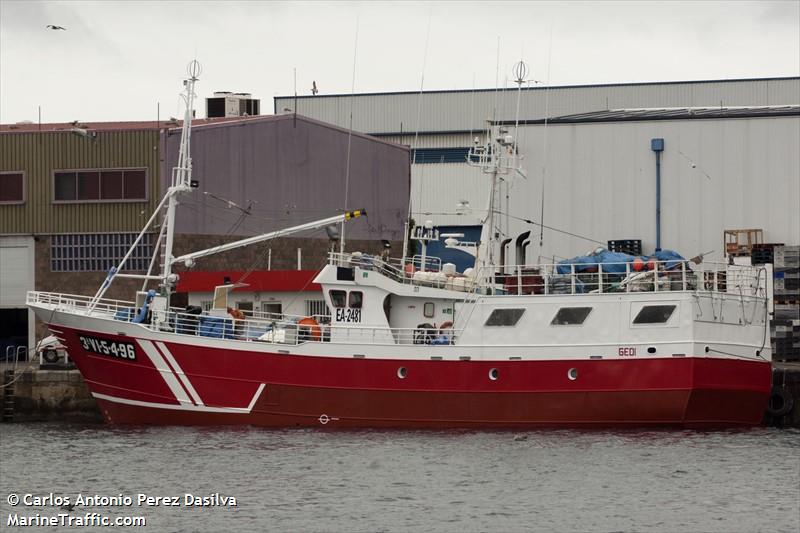 gedi (Fishing vessel) - IMO , MMSI 224115880, Call Sign EA-2481 under the flag of Spain