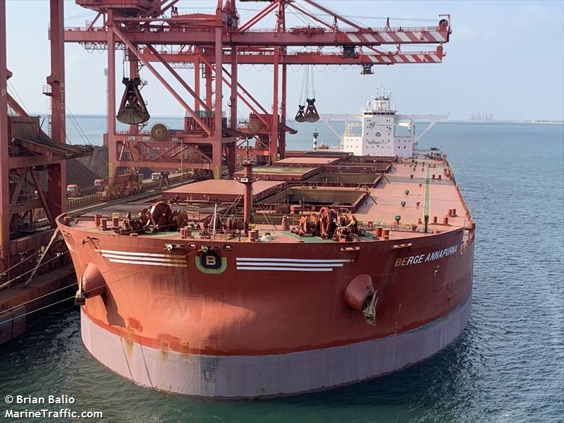 berge annapurna (Bulk Carrier) - IMO 9709532, MMSI 232007479, Call Sign MAWN4 under the flag of United Kingdom (UK)