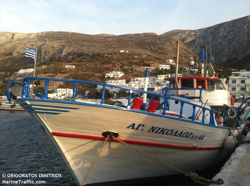 agios nikolaos (Fishing vessel) - IMO 8788335, MMSI 237318000, Call Sign SX5633 under the flag of Greece