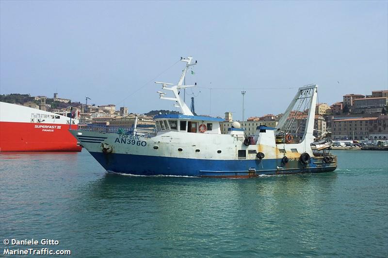 top gun (Fishing vessel) - IMO , MMSI 247083070, Call Sign IMVJ under the flag of Italy