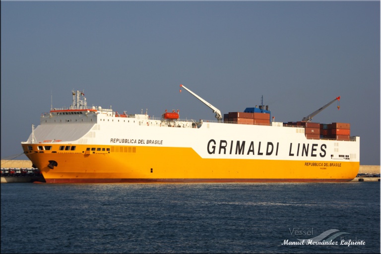 repubblicadelbrasile (Vehicles Carrier) - IMO 9138422, MMSI 247310000, Call Sign IBZB under the flag of Italy