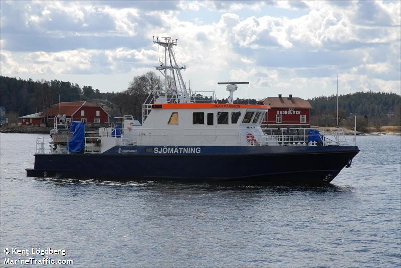 johan mansson (Dredging or UW ops) - IMO , MMSI 265500670, Call Sign SCGJ under the flag of Sweden