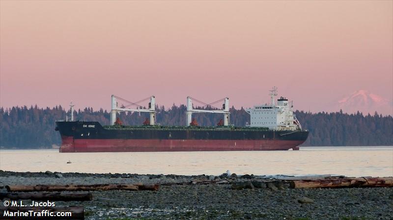 dk ione (Bulk Carrier) - IMO 9528158, MMSI 353245000, Call Sign 3ETX under the flag of Panama