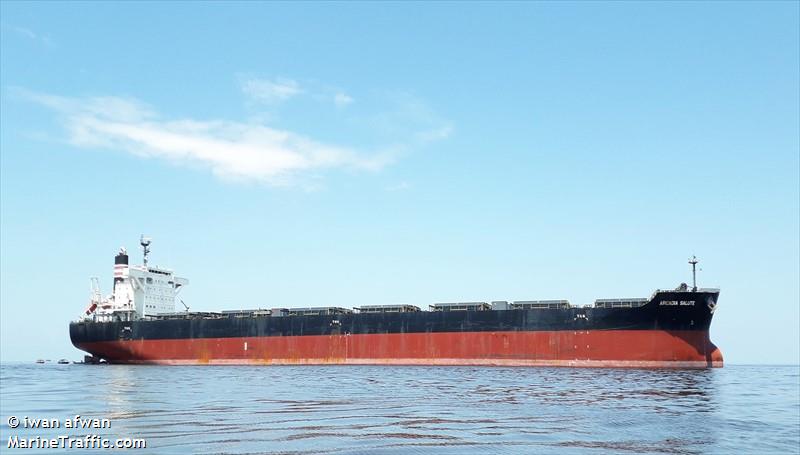 arcadia salute (Bulk Carrier) - IMO 9675626, MMSI 355880000, Call Sign 3FUH3 under the flag of Panama