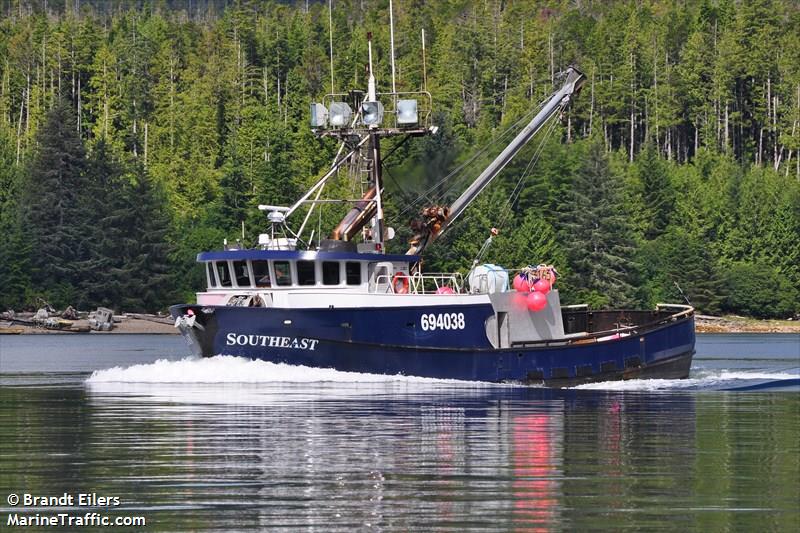 southeast (Fishing vessel) - IMO , MMSI 367531260, Call Sign WDG3942 under the flag of United States (USA)