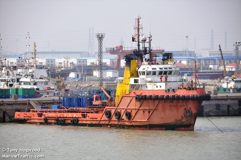 binhai 265 (Offshore Tug/Supply Ship) - IMO 8302870, MMSI 412300270, Call Sign BFLE under the flag of China