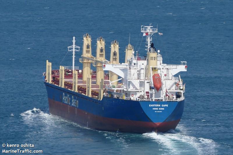 eastern cape (Bulk Carrier) - IMO 9624184, MMSI 477334100, Call Sign VRLD8 under the flag of Hong Kong
