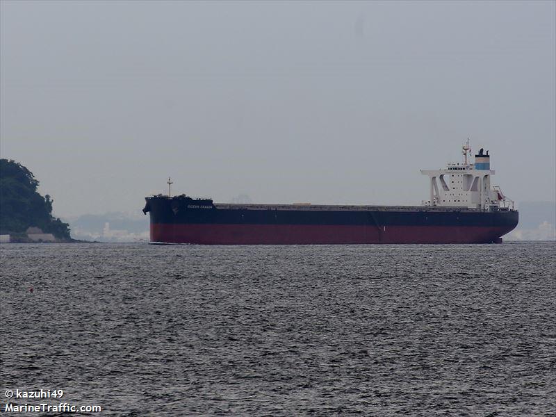 ocean dragon (Bulk Carrier) - IMO 9860790, MMSI 477521700, Call Sign VRTE7 under the flag of Hong Kong