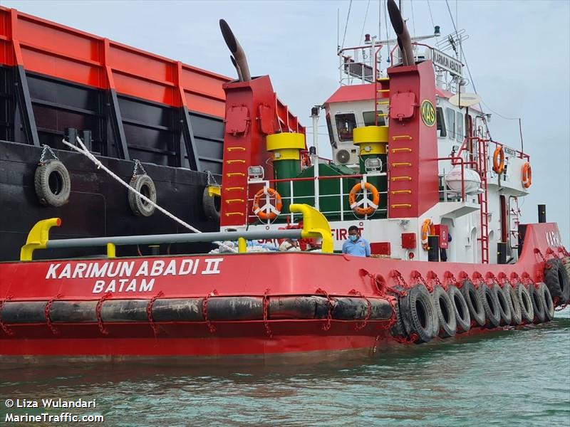 tb.karimun abadi ii (Tug) - IMO 9660176, MMSI 525005098, Call Sign YDA3124 under the flag of Indonesia