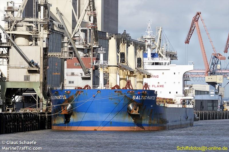 baltic mantis (Bulk Carrier) - IMO 9729489, MMSI 538002314, Call Sign V7IP5 under the flag of Marshall Islands