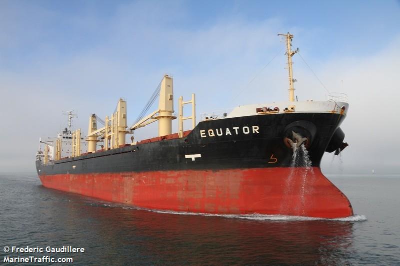 equator (Bulk Carrier) - IMO 9363766, MMSI 538003141, Call Sign V7OR6 under the flag of Marshall Islands