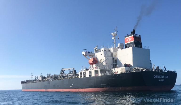 chemocean leo (Chemical/Oil Products Tanker) - IMO 9777424, MMSI 538008043, Call Sign V7QE6 under the flag of Marshall Islands