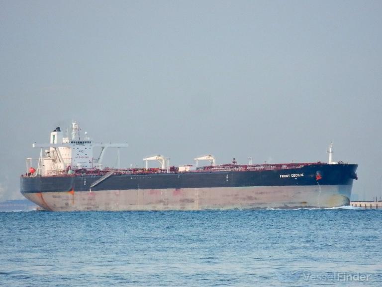 front cecilie (Crude Oil Tanker) - IMO 9400681, MMSI 538009039, Call Sign V7A4231 under the flag of Marshall Islands