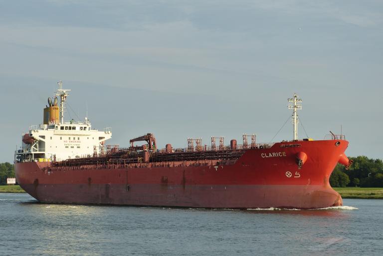 clarice (Chemical/Oil Products Tanker) - IMO 9674775, MMSI 563674000, Call Sign 9V6273 under the flag of Singapore