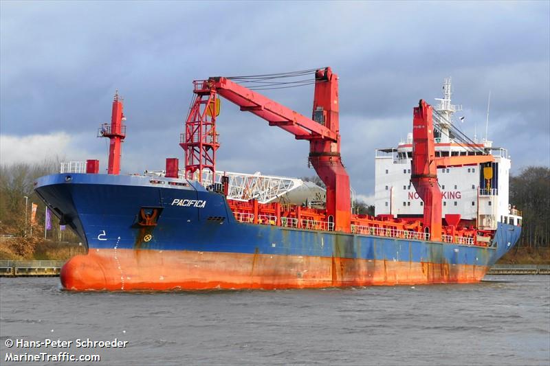 pacifica (General Cargo Ship) - IMO 9431460, MMSI 565227000, Call Sign 9V8831 under the flag of Singapore