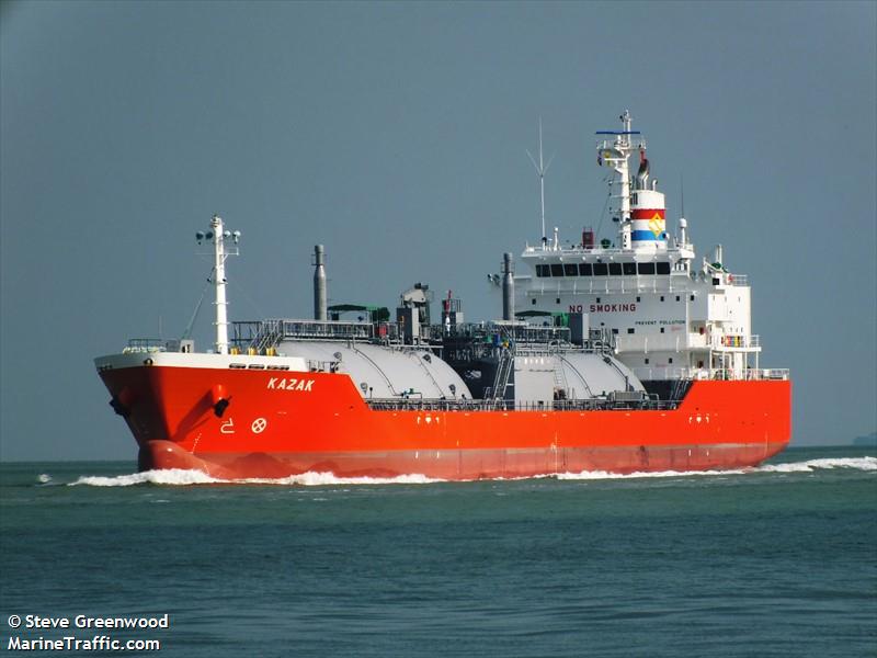 kazak (LPG Tanker) - IMO 9739549, MMSI 565516000, Call Sign 9V2928 under the flag of Singapore