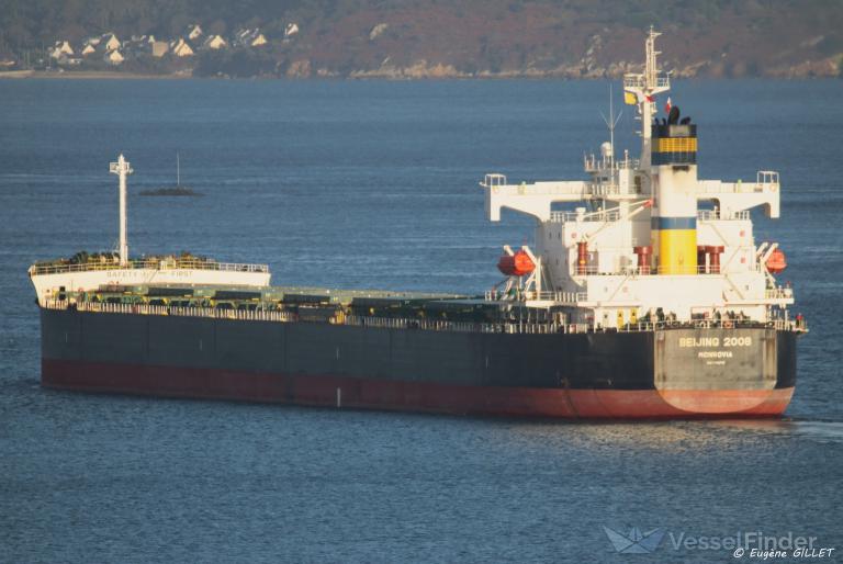 beijing 2008 (Bulk Carrier) - IMO 9442744, MMSI 636013612, Call Sign A8OD7 under the flag of Liberia