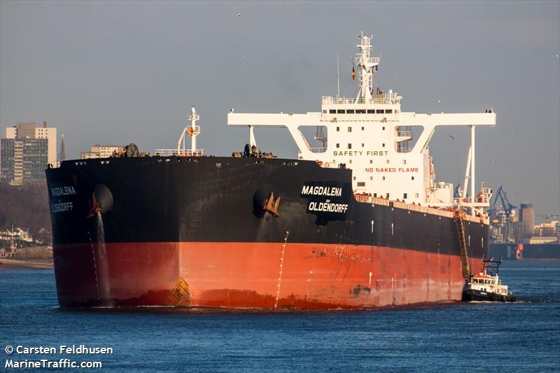 magdalena oldendorff (Bulk Carrier) - IMO 9638044, MMSI 636015916, Call Sign D5DM5 under the flag of Liberia