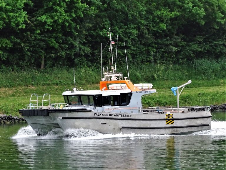 valkyrieofwhitstable (HSC) - IMO , MMSI 219024891, Call Sign OXFJ2 under the flag of Denmark