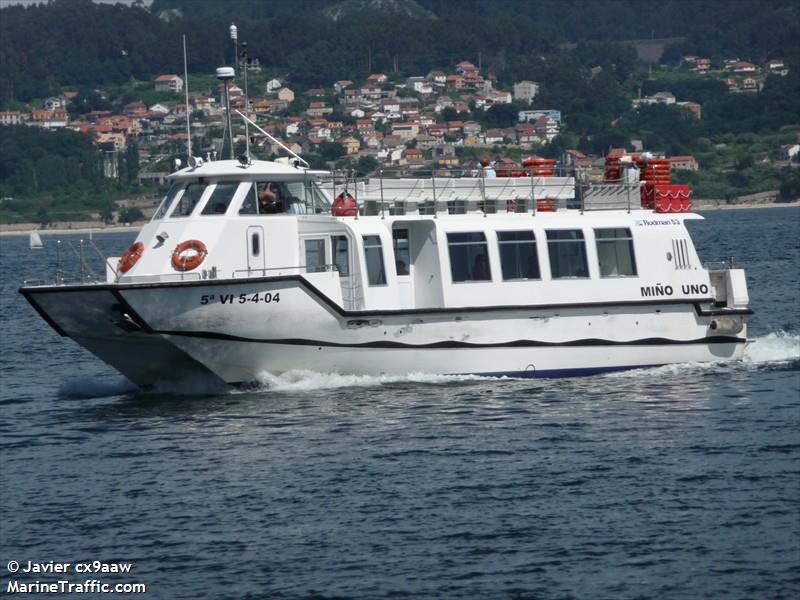 mino uno. (Passenger ship) - IMO , MMSI 224117120, Call Sign EA7407 under the flag of Spain