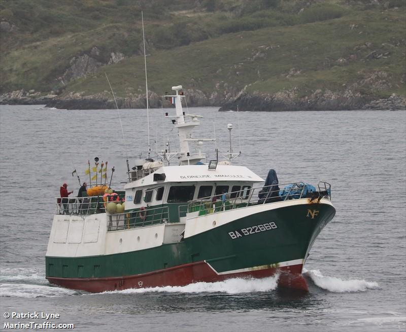 fv glorieuse immacu (Fishing Vessel) - IMO 9296901, MMSI 228195800, Call Sign FMBK under the flag of France
