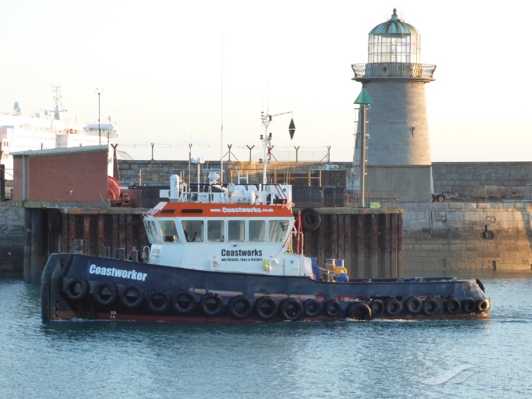 coastworker (Tug) - IMO 9059262, MMSI 235024568, Call Sign MHIU8 under the flag of United Kingdom (UK)