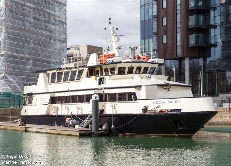 princess caroline (Passenger Ship) - IMO 8326357, MMSI 235092851, Call Sign 2FOA3 under the flag of United Kingdom (UK)