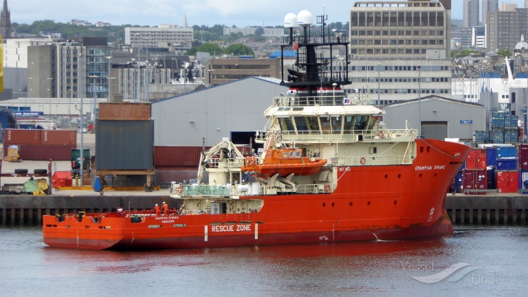 grampian dynamic (Standby Safety Vessel) - IMO 9709910, MMSI 235106958, Call Sign 2HVJ5 under the flag of United Kingdom (UK)