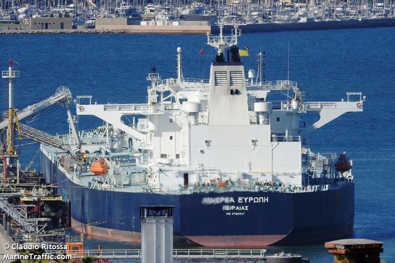 minerva evropi (Crude Oil Tanker) - IMO 9785237, MMSI 241572000, Call Sign SVCR8 under the flag of Greece