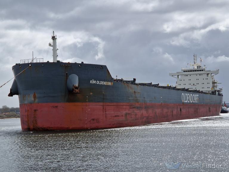 kim oldendorff (Bulk Carrier) - IMO 9848998, MMSI 255806252, Call Sign CQAR2 under the flag of Madeira