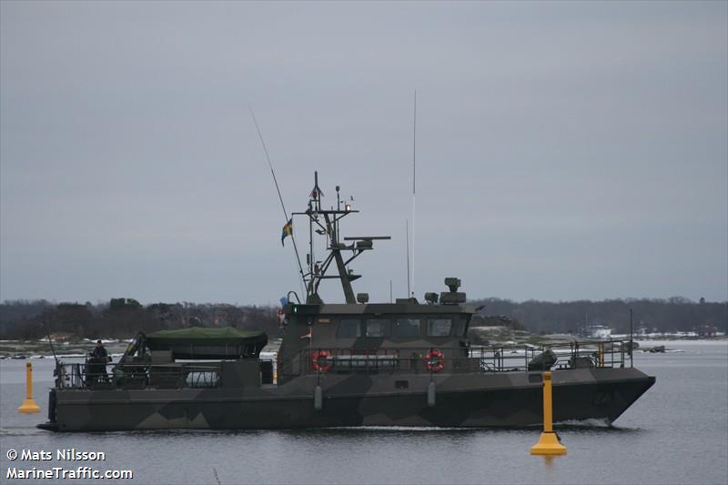 swedish warship 86 (Military ops) - IMO , MMSI 265501400, Call Sign SHOA under the flag of Sweden