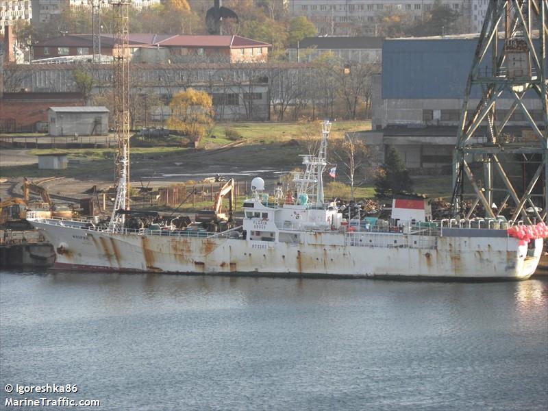 florin (Fishing Support Vessel) - IMO 9119880, MMSI 273397170, Call Sign UBUO8 under the flag of Russia
