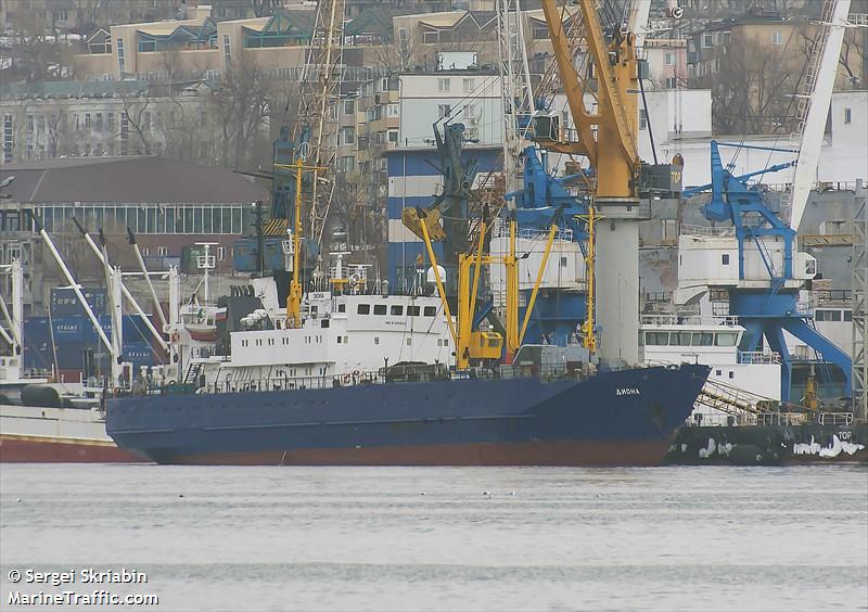 diona (Fish Factory Ship) - IMO 9125920, MMSI 273818000, Call Sign UCBY under the flag of Russia