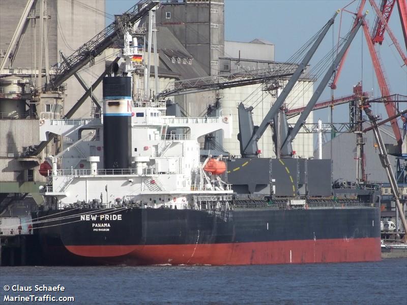 new pride (Bulk Carrier) - IMO 9403138, MMSI 355624000, Call Sign 3FRJ under the flag of Panama