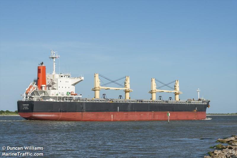 tanikaze (Bulk Carrier) - IMO 9667899, MMSI 373100000, Call Sign 3FGT4 under the flag of Panama