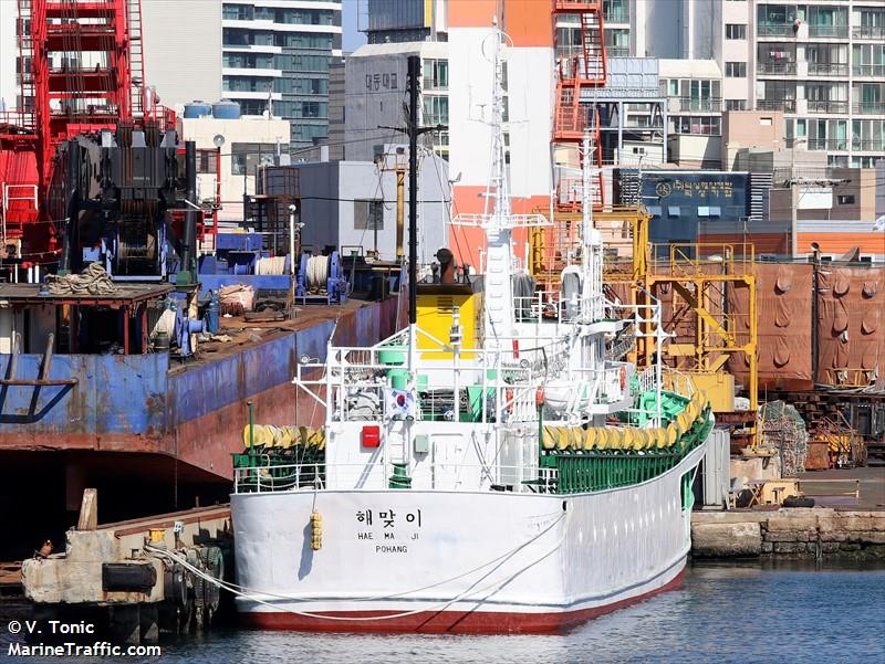 hae ma ji (Fishing Vessel) - IMO 9033995, MMSI 440143000, Call Sign 6KIZ under the flag of Korea