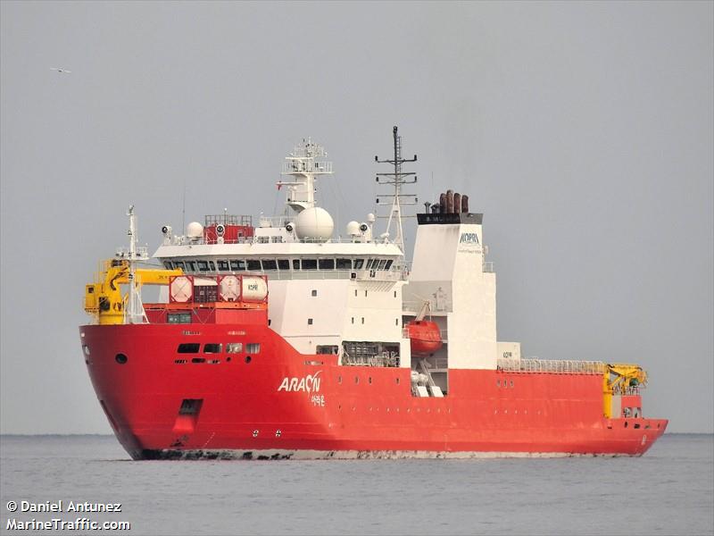 araon (Icebreaker) - IMO 9490935, MMSI 441619000, Call Sign DSQL7 under the flag of Korea