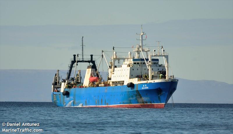 sejong (Fish Factory Ship) - IMO 8607385, MMSI 441699000, Call Sign DTBX8 under the flag of Korea