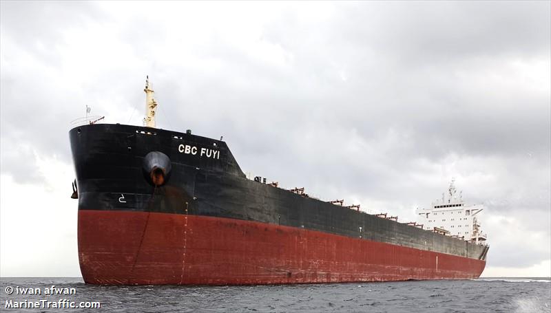 cbc fuyi (Bulk Carrier) - IMO 9634440, MMSI 477325300, Call Sign VRKP6 under the flag of Hong Kong
