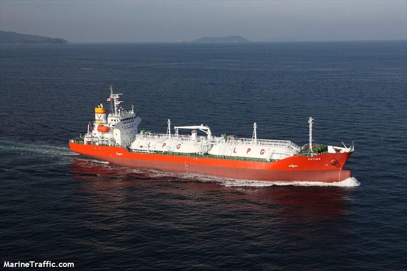 fatime (LPG Tanker) - IMO 9515266, MMSI 477851400, Call Sign VRGW7 under the flag of Hong Kong