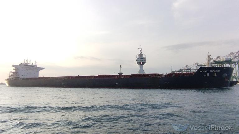 ocean treasure (Bulk Carrier) - IMO 9437414, MMSI 477903700, Call Sign VRGX5 under the flag of Hong Kong